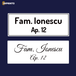 plăcuțe gravate - alb